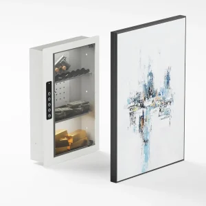 Hidden Wall Safe With Sliding Picture Frame