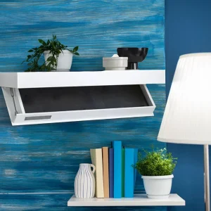 Wooden Floating Shelf with Secret Compartment